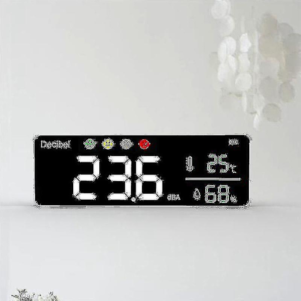 Dm1306d Digitalt desibel-lydmåler Smart veggmontert støydetektor(,)