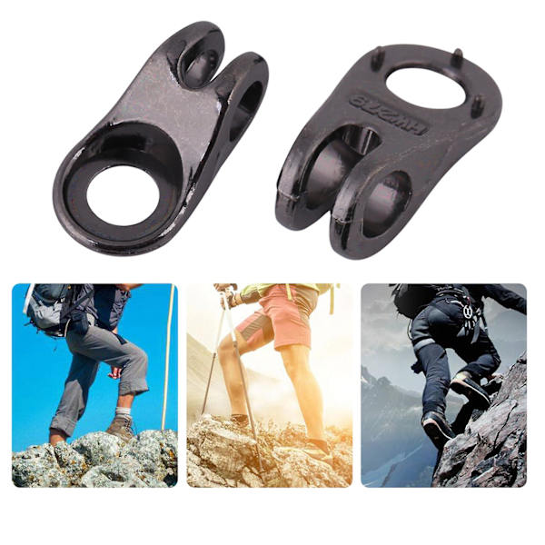 20x Boot Lace Hooks Lace Fittings Buckles With Rivets For Repair/camp/hike/climb (grey)