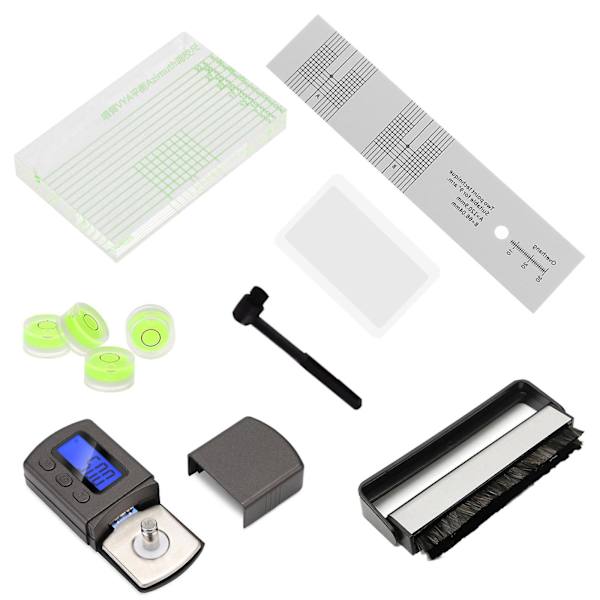Kohdistusviivain Levysoitin Pyöritin Stylus Lcd Voima-asteikko Mittari Mittari Lp-levylle