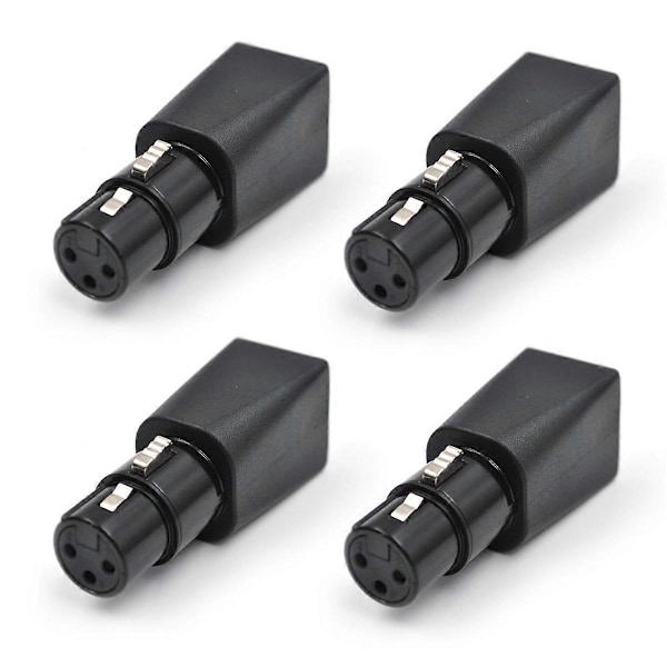 4 kpl RJ45-liitin RJ45 Ethernet - 3-nastainen XLR-sovitin 3-nastainen XLR-sovitin Audio Video -naarasliittimelle