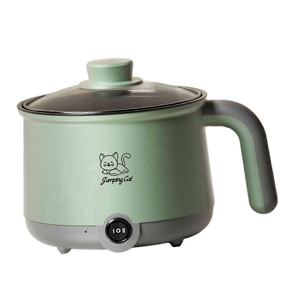 Elektrisk Gryta för Hot Pot och Nudlar Multifunktionell Hushållsapparat 1.8L Ramen Kokare Mini Hot Pot för Ägg Dumplings Shabu Shabu Soppa Pasta