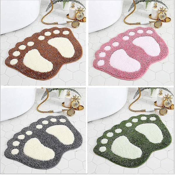 Wekity baderomsmatter, vannabsorberende sklisikre matter brukt i bad, dusj, rom osv. Myk mikrofiber badematte maskinvaskbar badematte 19x26 tommer