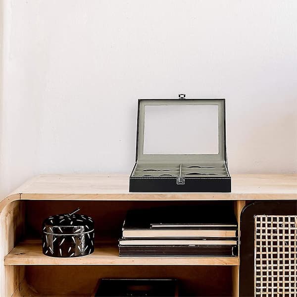 8-rums Brilleholder Opbevaringsboks, Bril Display Case St