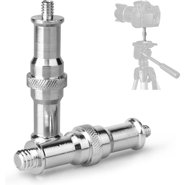 2 stk. Kameraadapter skruer 1/4\" til 3/8\" stativgevind kamera