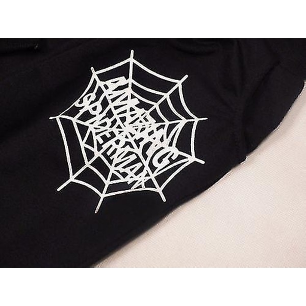 Spider-man Joggedress Hoodie Bukser Klær Sett Barn Gutt Hette Uformelt sportsantrekk Black 4-5 Years