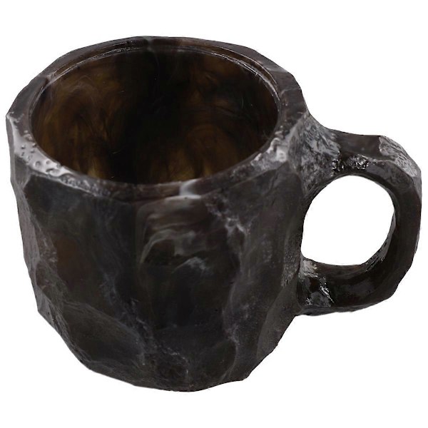 Elegant Geode Kristall Kaffemugg - Mineralkristall Kaffekopp Kvartssten Kopp, Idealisk för Varma Drycker C