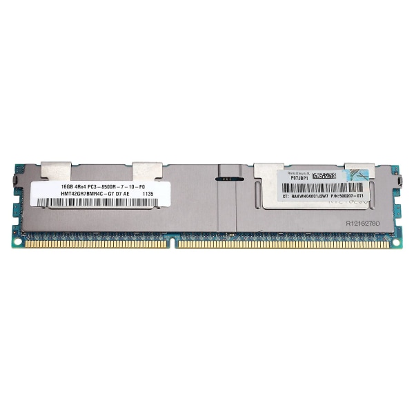 16gb Pc3-8500r Ddr3 1066mhz Cl7 240pin Ecc Reg Memory Ram 1.5v 4rx4 Rdimm Ram För Server Workstation