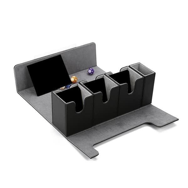 Pu Läder Deck Case 4 Decks Kortspel Protector För Mtg Samlarkort