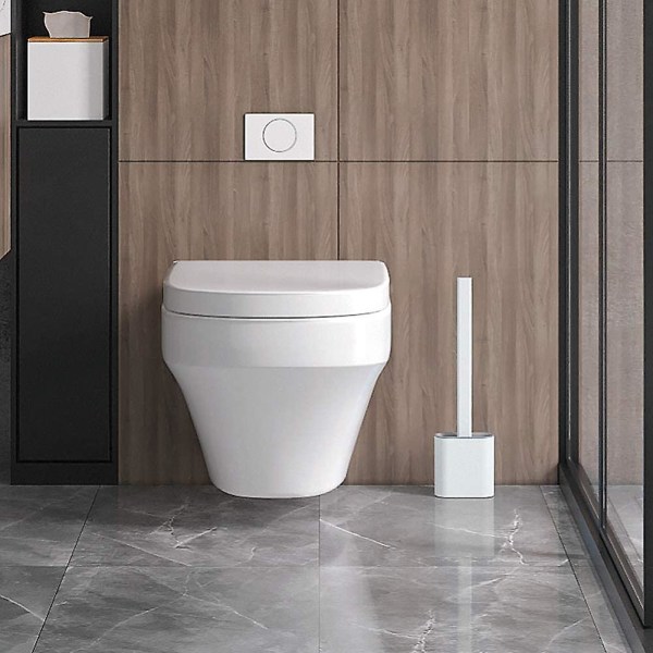 Flat silikon toalettbørste-toalettbørste og holdere, anti-drypp,  antibakteriell, ventilert toalettbørste, hurtigtørkende Luktfri hvit 0ef5 |  Fyndiq