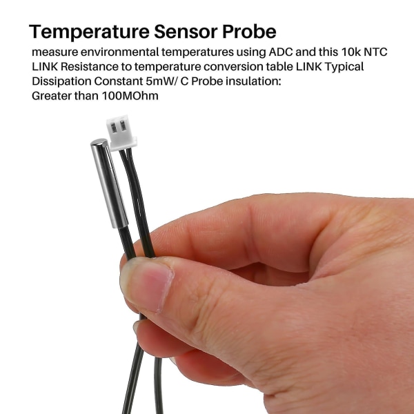 Ntc 10k Ohm Vattentät Digital Termisk Temperatursensor Sond 1m