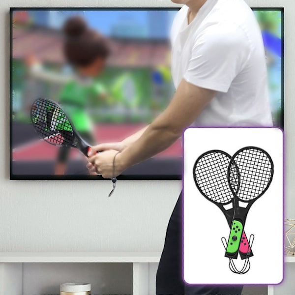 12-i-1 Speltillbehör för Switch Sports Inkluderar Komfortgrepp Tennisracket