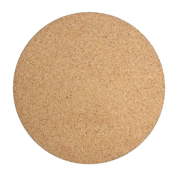 Runde korkbrædder Naturlig miljøbeskyttelse Korkklæbende plader (diameter 30cmx6mm)