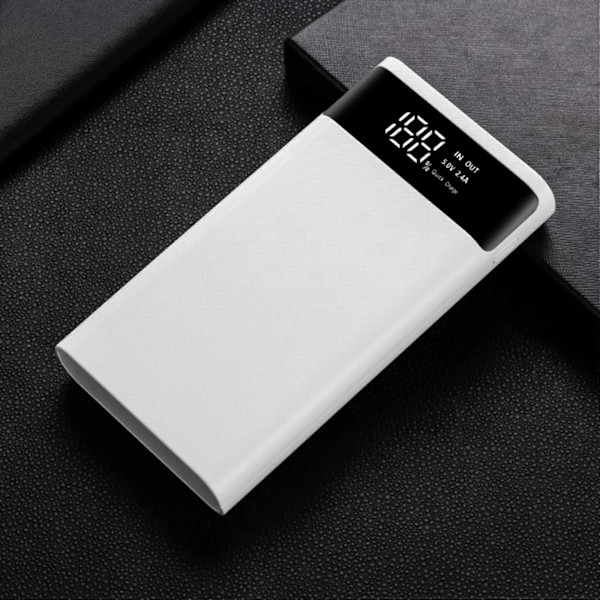 18650 Batteri Power Bank Boks 18W Hurtig Opladning LCD Display 20000MAh Power Board til 6X18650 Batteri DIY Powerbank Case(A)