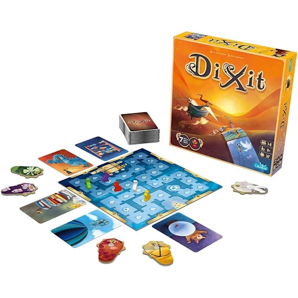 Unbox Now - Libellud- Dixit Classic - Lautapeli englanniksi, monivärinen - Uusi versio Journey Expansion