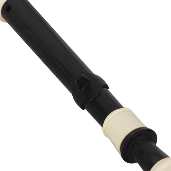 Britisk barok diskant B-tone ABS-klarinet med 8 huller, sort