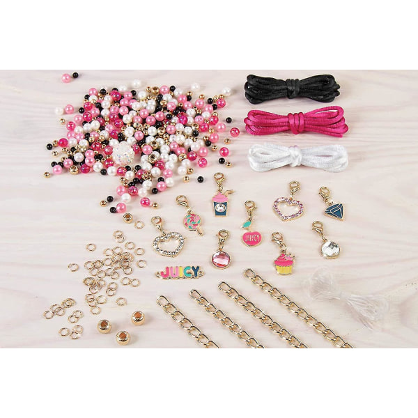 Juicy Couture rosa och ädla armband - DIY Charm Armband Kit med pärlor för  Tween smyckestillverkning - Smycketillverkningssats för tjejer a30c | Fyndiq