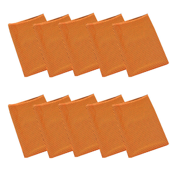 Pyyhe 2-pakkaus 30x90CM Viilentävä pyyhe Hiki Pyyhe Pää Kaula Kylmä Pyyhe Pehmeä Hengittävä Kylmä Pyyhe Jooga Golf Kuntosali Orange