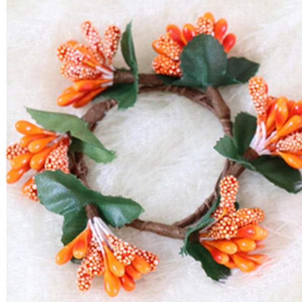 12 stk Serviettringer Blomsterserviettring Hs Høstserviett Le Ringer Tema Middagsbord Ri