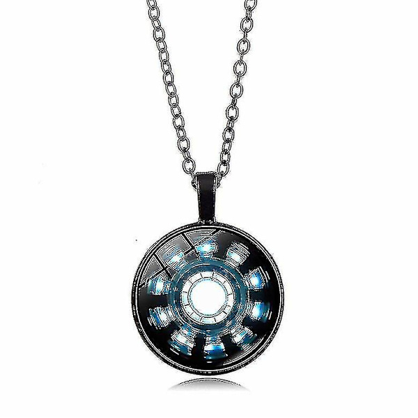 Mands Arc Reactor Vedhæng Halskæde Bedste Gaver Til Venner Sort
