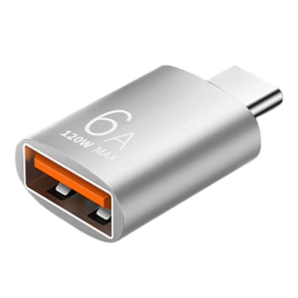Otg-adapter Type-c til USB Plug and Play Driver-fri 10gbps Minneutgivelse 6a Type-c Hunn til Usb3.0 Otg-konverter Kompatibel Telefon By Silver