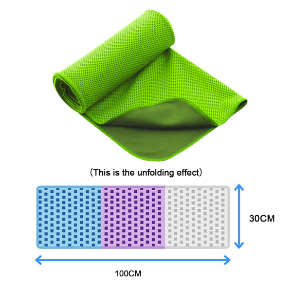 Håndklæde Pcs Koldt Håndklæde Icy Håndklæde Dobbelt Lag Svedabsorberende Sports Håndklæde Tørring Sved Hurtigtørrende Håndklæde style:style1;