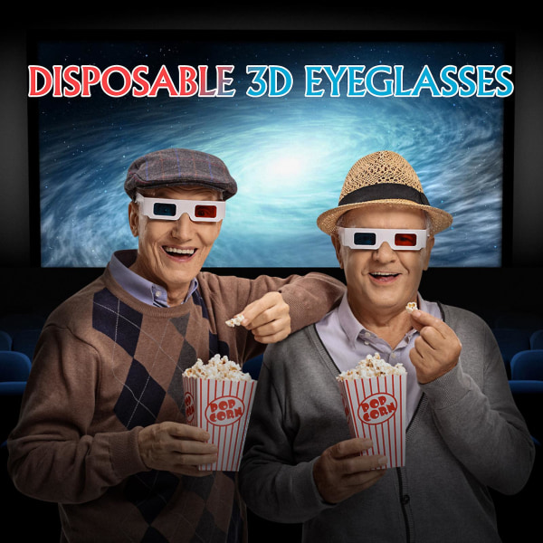 30 stk 3d-briller Filmer Papir 3d-briller 3d-briller 3d-visningsbriller  Anaglyph 3d-briller 7ffc | Fyndiq
