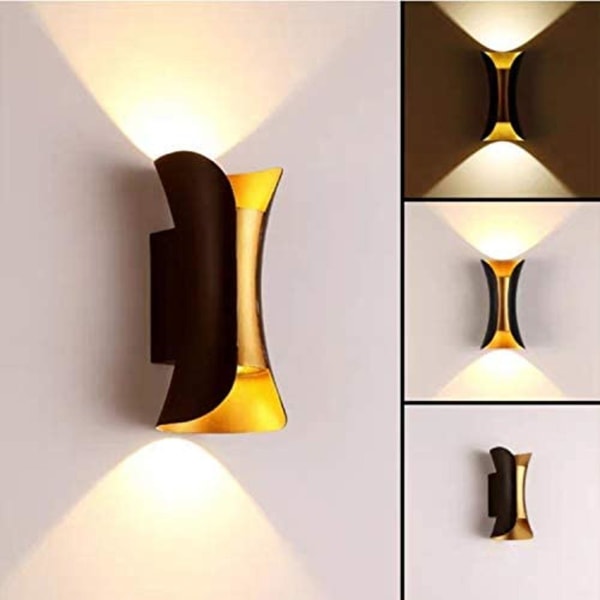 Moderne LED-vegglamper Vegglys Utendørs Innendørs Ip65 10w Moderne Vegglampe Metall Vegglys Aluminiumlys LED-vegglys Lys Opp For Soverom, Livi