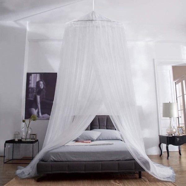 Luksus Myggnetting Dobbeltseng For Xxl Seng, Myggnetting Utendørs Inkl. Monteringsmateriale, Myggnetting Reise, Flue Nett, Enkelt Å Feste, Bæreveske,