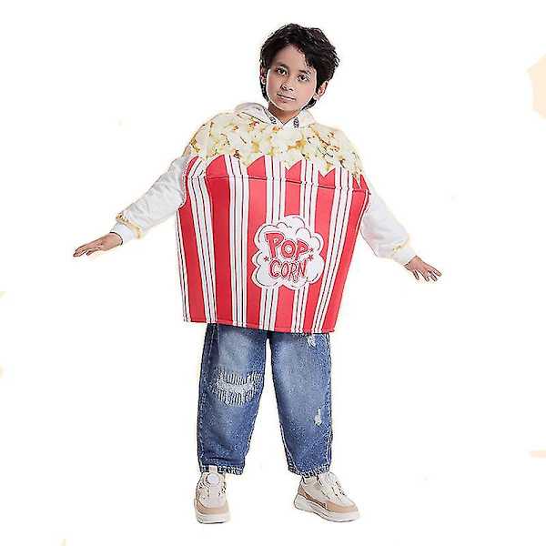 Unisex Lasten Halloween-Puku, Söpö Lapsen Popcorn-Asuste, Turvallinen ja Korkealaatuinen