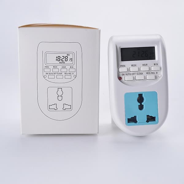 Digital Timerbryter EU-plugg Al-06 Ukentlig Programmerbar Elektronisk 220VAC, Timer Lysbryter Veggkontroll Timer