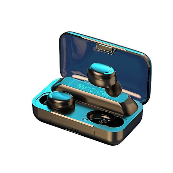 Trådlöst Bluetooth-headset med digital display och lång batteritid med laddningsfack