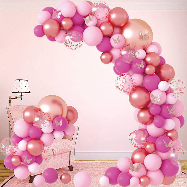Tropisk Flamingo Ballonbue Girlande Kit 40\" Flamingo Bold