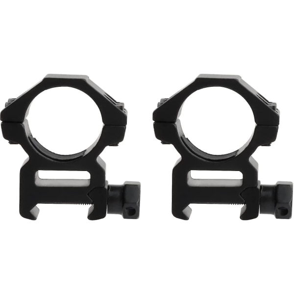 Ringar med låg profil - 25,4 mm adaptermonterade ringar med 20 mm Weaver/picatinny-skena