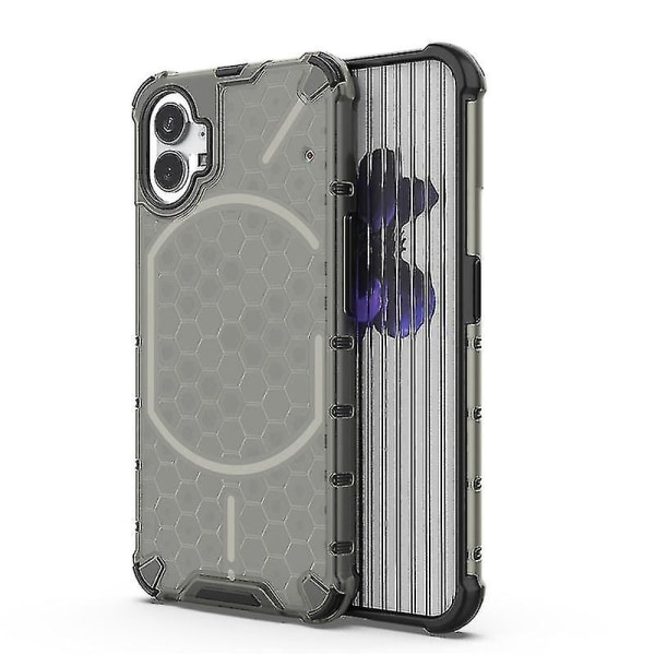 Clear Honeycomb Armor Case kompatibel med ingenting Telefon 1,