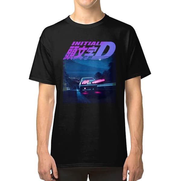 Initial D Neon AE86 T-skjorte S