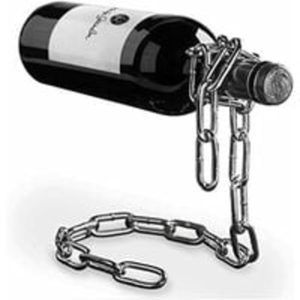 Vinflaskeholder, magisk kæde, rustfrit stål vinflaskeholder