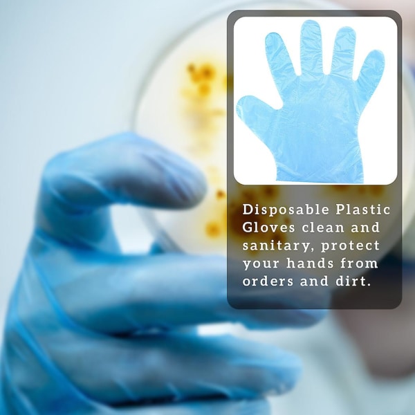 100 stk Plasthandske engangs Pe-handske Smudsafvisende fleksibelt hjem