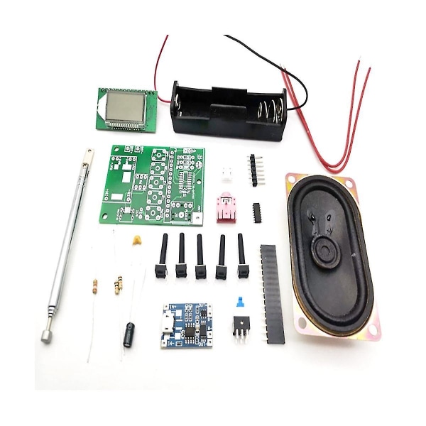 1 sett DIY elektronisk sett FM-radiomottakermodul 76-108mhz