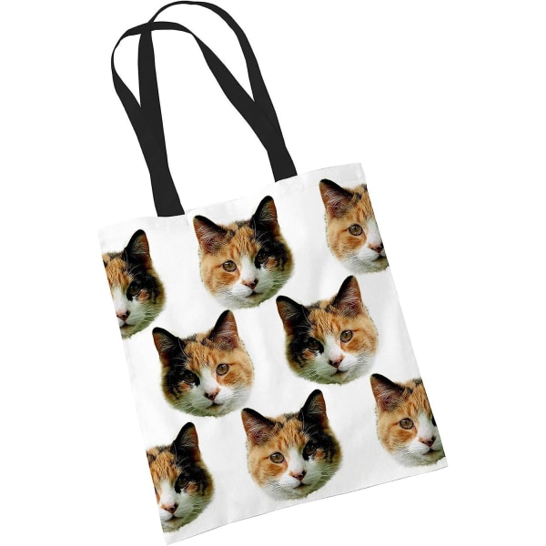 Katt Tote Print Bag - Calico Cat Shopping Axelväska Gåvor