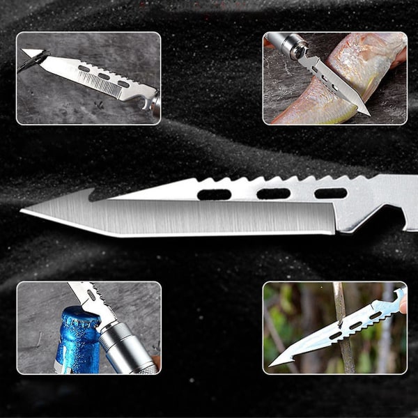 Överlevnadsspade Fällbar Multifunktionell Camping Utomhus, Militär Fällbar Spade För Gräva, Vandra, Bil Nöd 3-section handle
