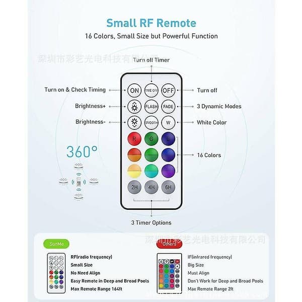 Lay-Z-Spa LED-bubbelpoolbelysning, 7 färger