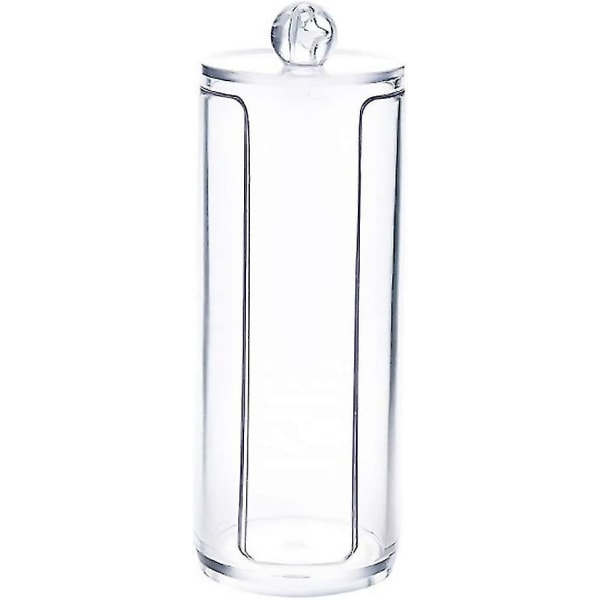 Bomuldsrondelholder Makeup Organizer Box Med Låg Transparent