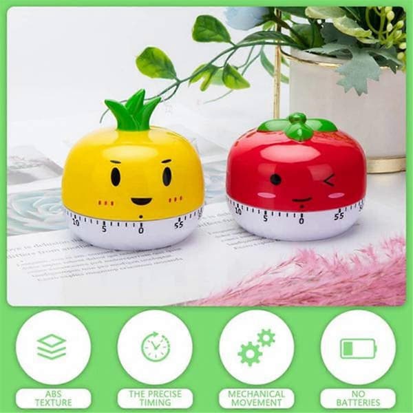 Roterende Verktøy Eggkoker Timer Nyhet Kjøkken Timer Grønnsak Dyr Matlaging Timer Digital Egg Timer Cupcake Timer Rød
