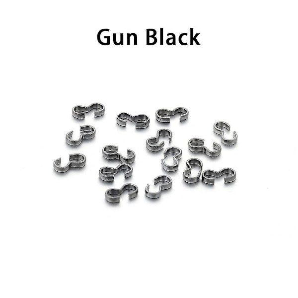 Spännstiftkopplingar - Silver/guld (100 st/paket 4 x 8 mm)