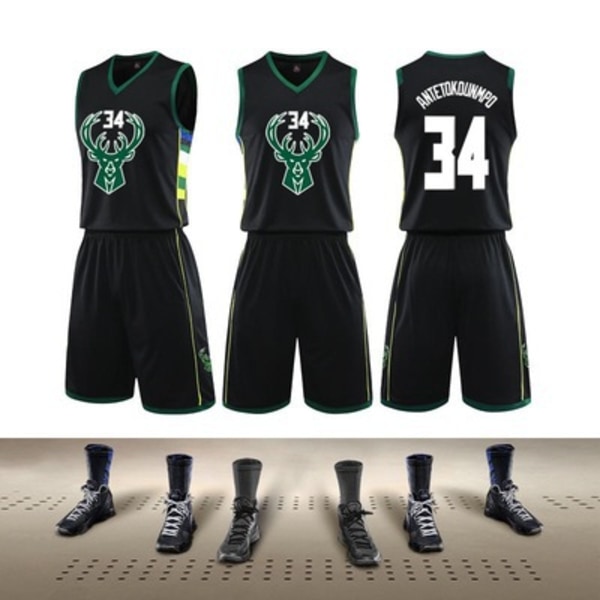 #Nba 22/23 Bucks 23 Jersey Barn Vuxen Basket Uniform Set