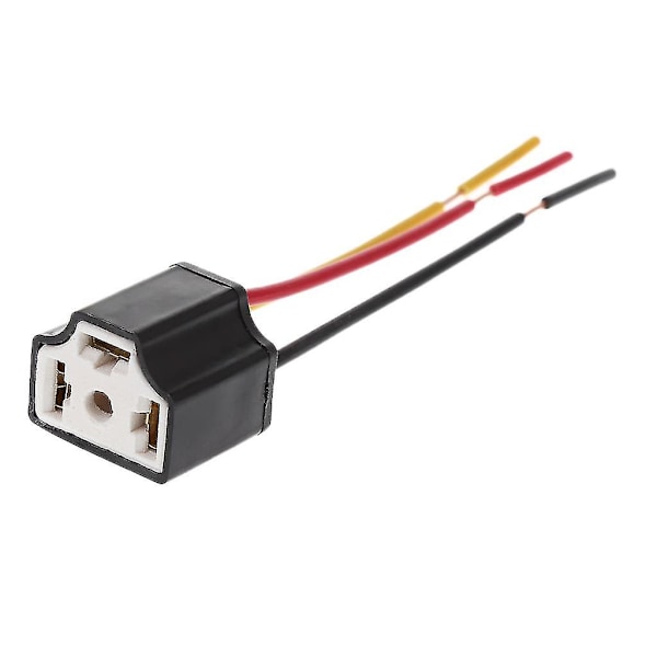H4/9003 Pigtail Keramik Forlygte Stik Adapter Stik Stiksikring Auto Pære