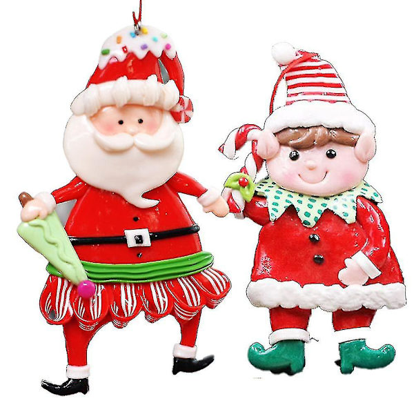 Julgran Hängande Juldocka Jultomte Med Julgransdekoration Prydnadsgåvor Idéer