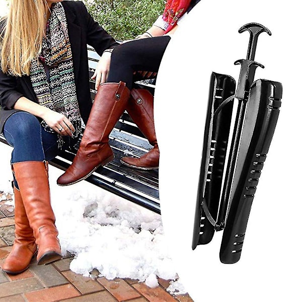 Boot Shaper - Set med 2 svarta inlägg för knähöga stövlar för att ge stöd