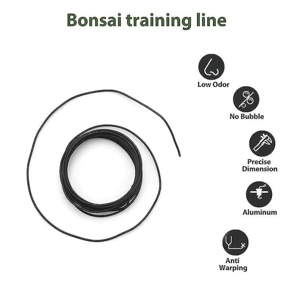 10 Bonsai-tråder anodisert aluminium Bonsai-tråd i 5 størrelser - 1