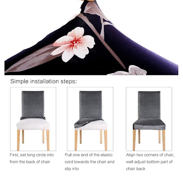 Ch Covers Set Of 4,fit Removable Washable Kit Ch Covers Protector For Dining ,hotel,f